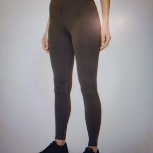 Lululemon In Movement Dark Olive Sz 2 28in Leggings